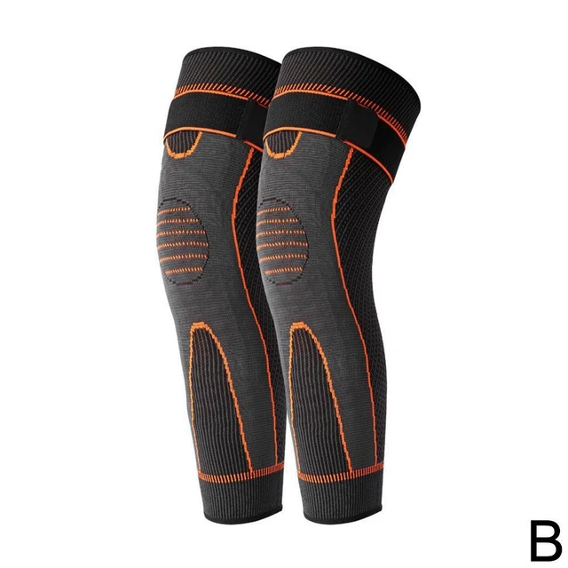 Orange-M KNEECA Tourmaline Acupressure Selfheating Knee Sleeve,Detox Pads Scu E6