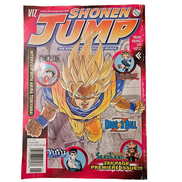 SHONEN JUMP MAGAZINE Manga Vol 1 #1 January 2003 Premiere Issue