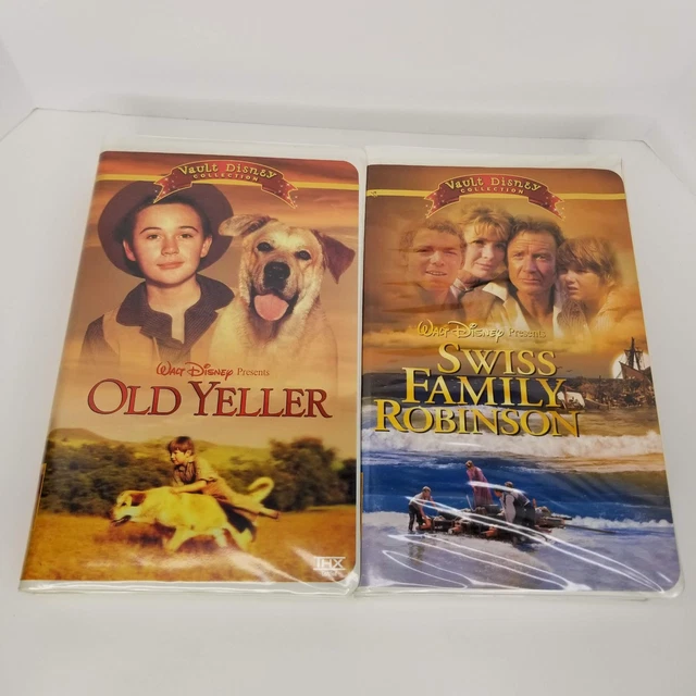 WALT DISNEY COLLECTION VHS Lot Swiss Family Robinson Old Yeller ...