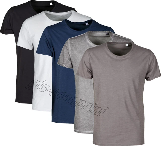 T Shirt Maglietta Manica Corta Neutra Payper Party Uomo Cotone