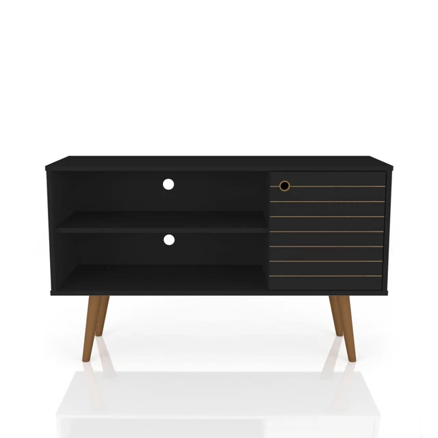 Manhattan Comfort Liberty 42.52" Mid Century - Modern TV Stand with 2 Shelves
