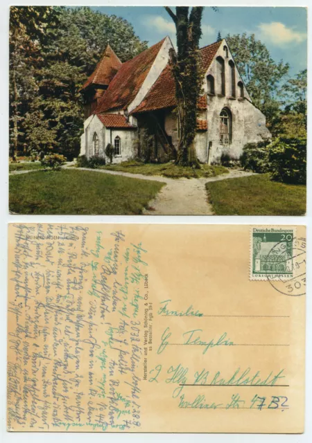 58859 - Meinerdingen - church - postcard, run 8.8.1970