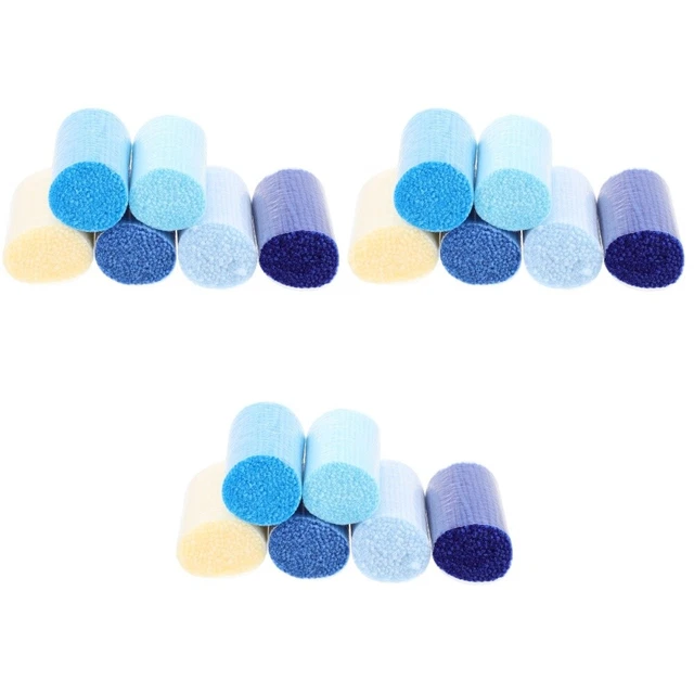 3 paquetes de hilo de colores rosca hilo precortado gancho alfombra hilo cortador