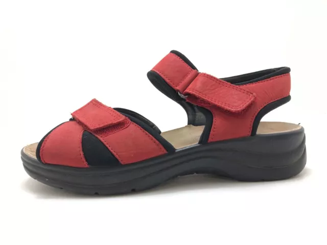 Ara Damen Sandale Sandalette Pantolette Rot Gr. 38 (UK 5)