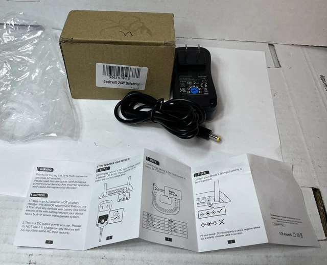 Basicvolt Universal AC/DC Adapter Multi-Voltage Switching Power Supply