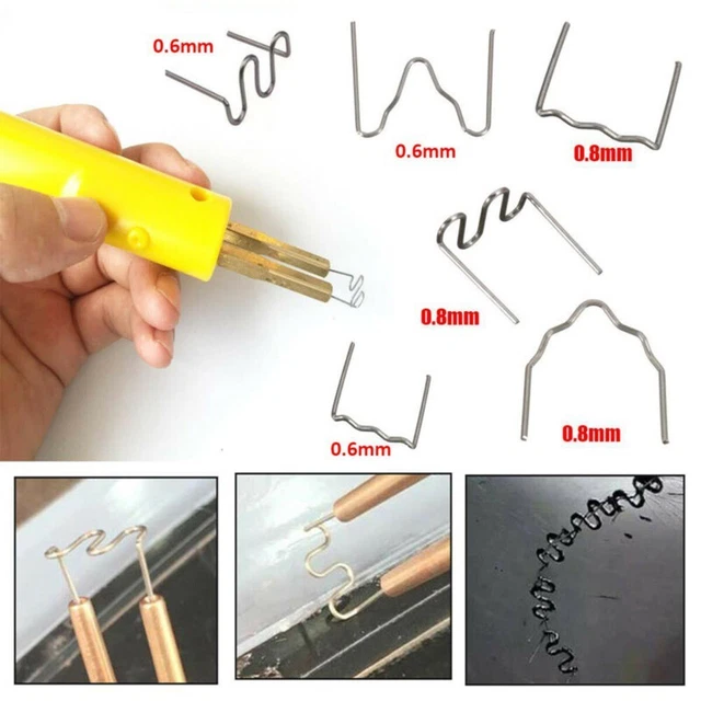 Morsetti per quaderno caldo chiodo per saldatura 6/0 kit acciaio inox saldatrice in plastica
