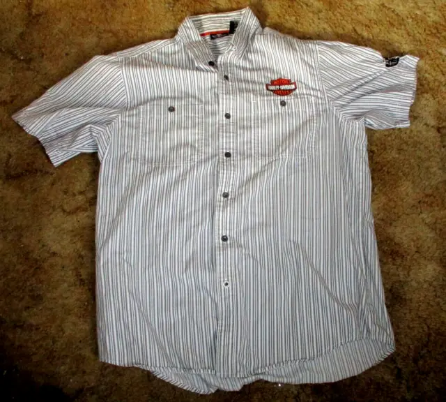 Vintage Harley Davidson dress shirt short sleeve size L