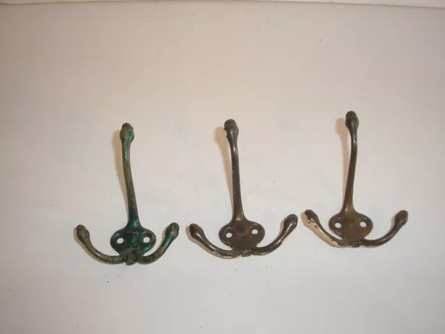 Antique Wall Coat/Hat Hooks (set of 3)