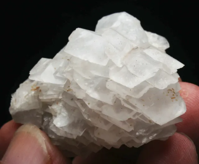 New find Rare Beauty White ladder-like Calcite Crystal Mineral Specimen