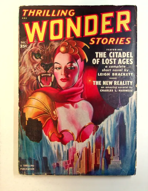Thrilling Wonder Stories Pulp Dec 1950 Vol. 37 #2 GD/VG 3.0 TRIMMED