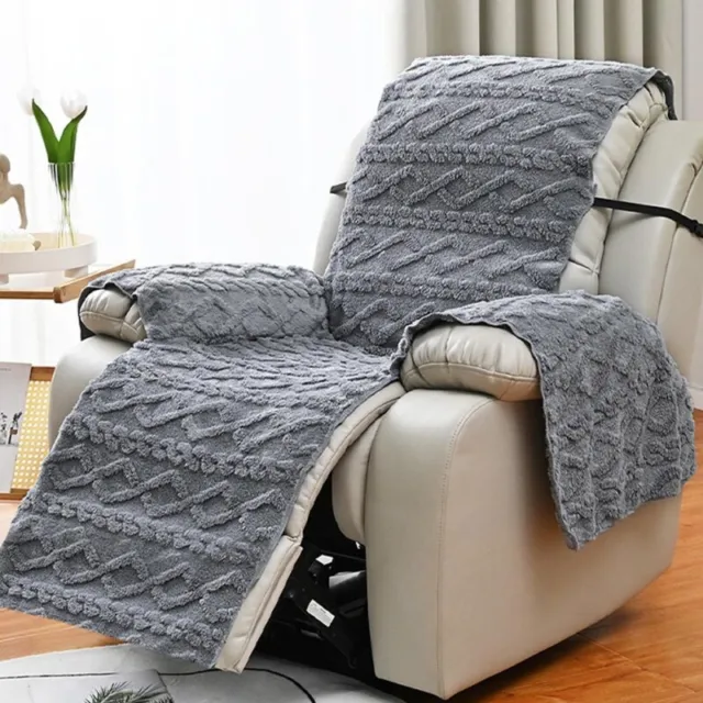 Fleece 1 Seater Slipcover Recliner Chair Cover Sofa Couch Furniture Protector
