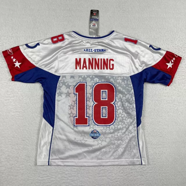 Indianapolis Colts Jersey Womens Medium Peyton Manning 18 Pro Bowl All Star NWT 2