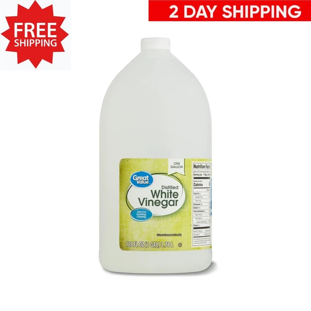 GREAT VALUE DISTILLED White Vinegar, 128 fl oz 4.92 PicClick