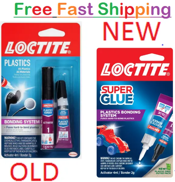 Loctite Super Glue Plastics Bonder 1-0.14 oz Activator Stick + 1-0.07 oz 2 g Kit