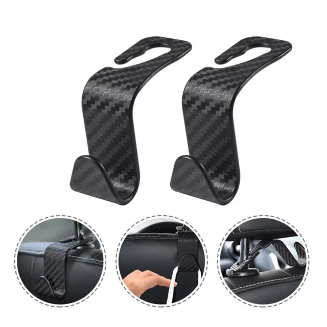 2 Pcs Portable Clothes Rack Auto Back Seat Hangers Hook up Car