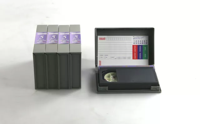 5 X Maxell Professional Betacam B-5M BQ Sp Cassettes