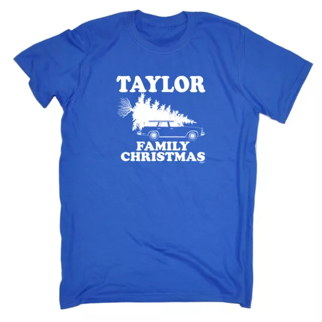 Family Christmas Taylor - Mens Funny Novelty Top Shirts T Shirt T-Shirt Tshirts