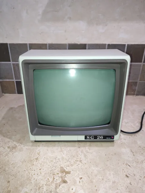 Vintage Zenith Monitor écran d'ordinateur SG 26 modèle : ZVM-123-E