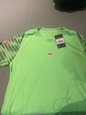 NIKE MENS DRI-FIT STRIKE FOOTBALL TOP T-SHIRT Green | SIZE LARGE