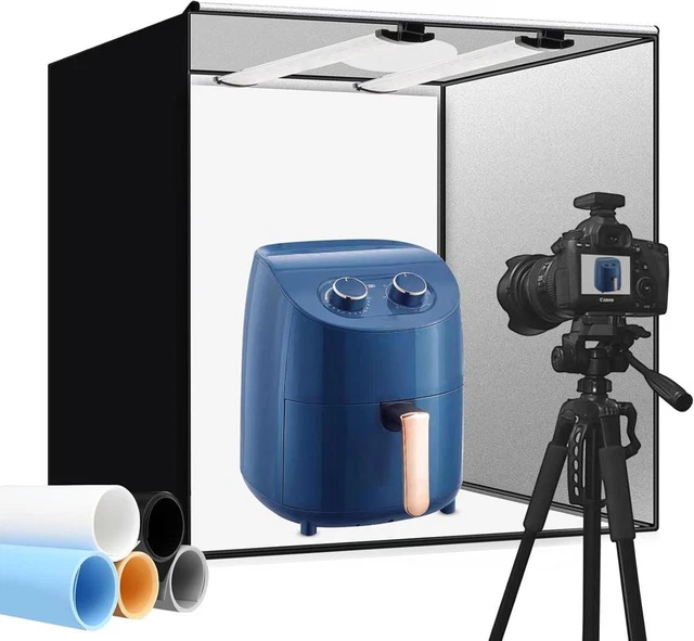 Photo Box Portable PROFESSIONAL PHOTO LIGHT Box, 24x24x24 Inches Portable Photo Studio Box ...
