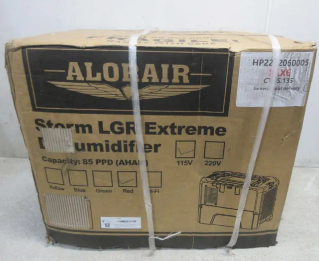 AlorAir XLX6 Storm LGR Extreme Industrial Commercial Dehumidifier