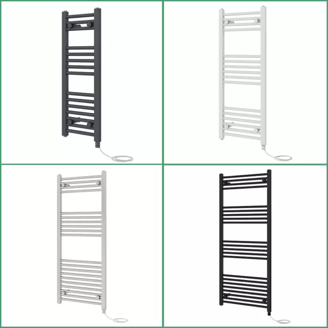 Prefilled Electric Straight Heated Towel Rail Bathroom Radiator Ladder Warmer