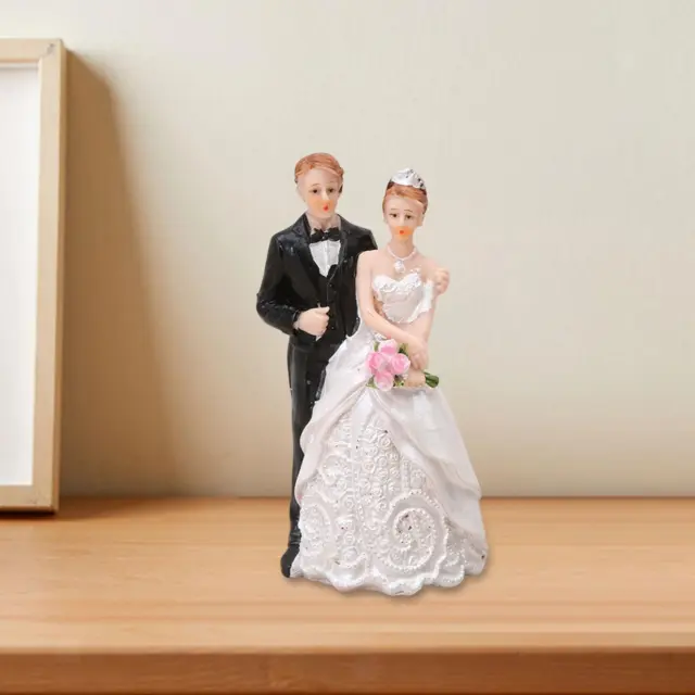 Figurine de couple, ornement décoratif en résine pour table de décoration