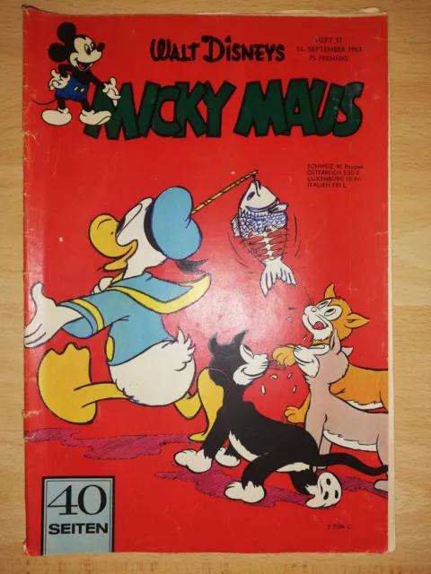 Original Walt Disneys Micky Maus Heft 37 vom 14. September 1963