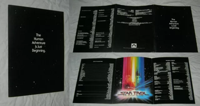 Original 1979 STAR TREK THE MOTION PICTURE Press Kit Screening Program