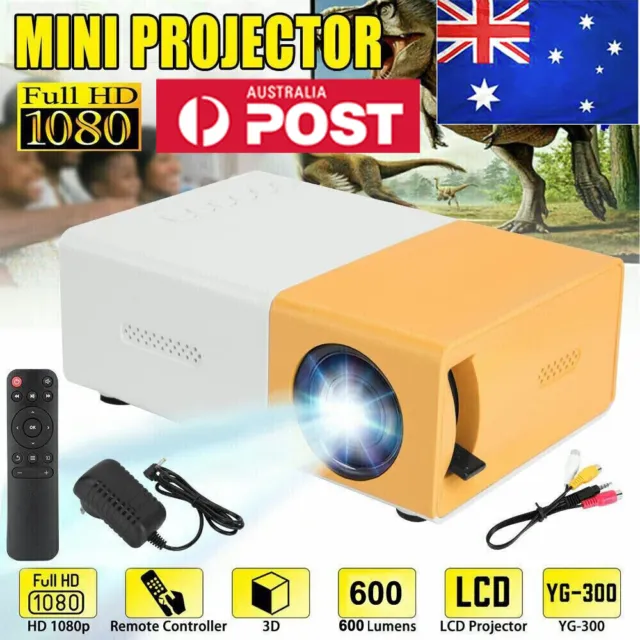 Mini Projector USB LED 1080P Home Cinema Portable Small Pocket Projector Party