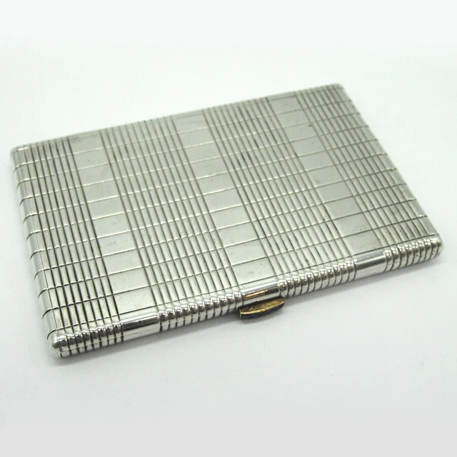 Spanish Cigarette Case 916 Sterling Silver 1965 Inscribed