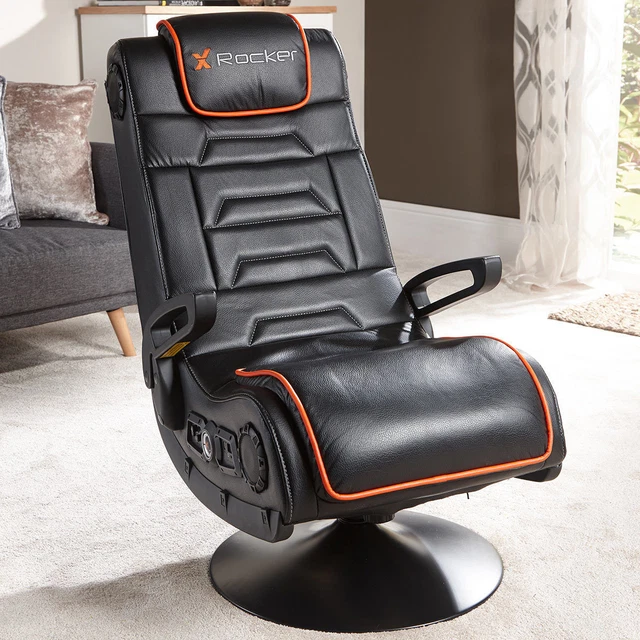 X Rocker Afterburner Pedestal Gaming Chair Bluetooth Audio Sound PS4 Xbox One