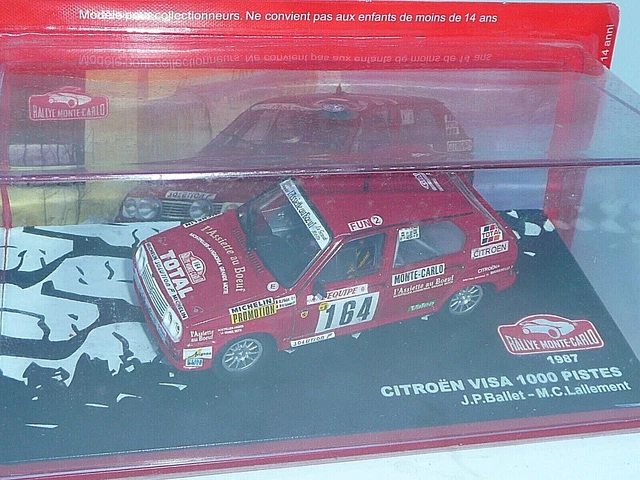 Altaya  1/ 43 : Citroen Visa Mille Pistes - Ballet - Rallye Monte Carlo 1987