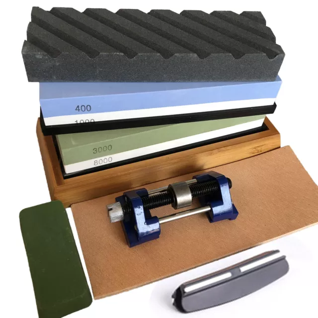 Komplette Messerschärfset Doppelseitiger Schleifstein Messer Grindstone Whetston