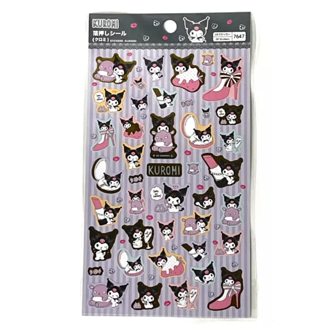 Sanrio Stickers Kuromi Japan limited Daiso