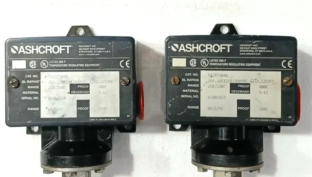 Ashcroft Température Interrupteur T424TS040 Neuf 3