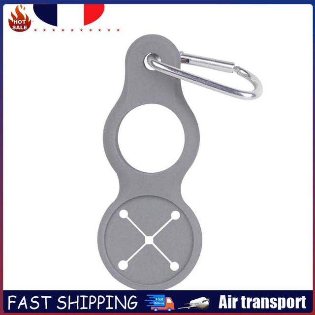Sports Water Bottle Holder Buckle Carabiner Camping Towel Hook (Grey)