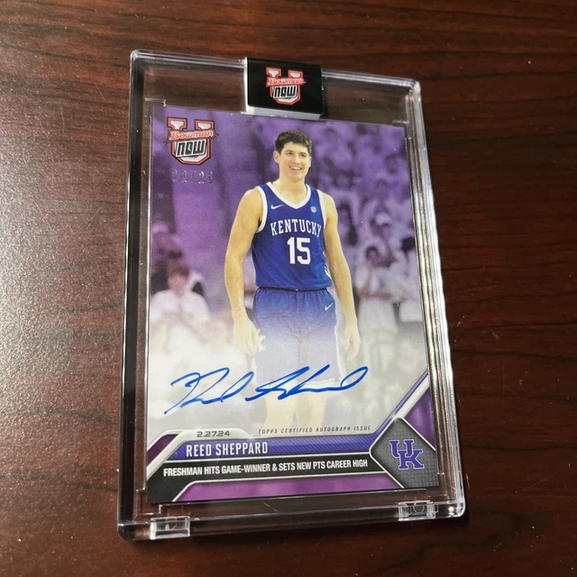 REED SHEPPARD 2023-24 Bowman U Now On Card Auto 22/25 #58C EUR 232,17 ...