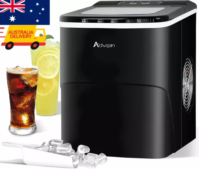 ADVWIN 2.2L 12kg Portable Ice Maker Commercial Ice Maker Machine