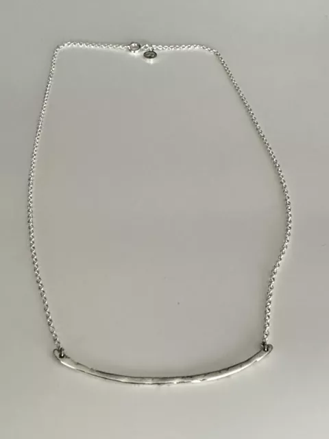 GORJANA Taner Bar Necklace Silver Tone