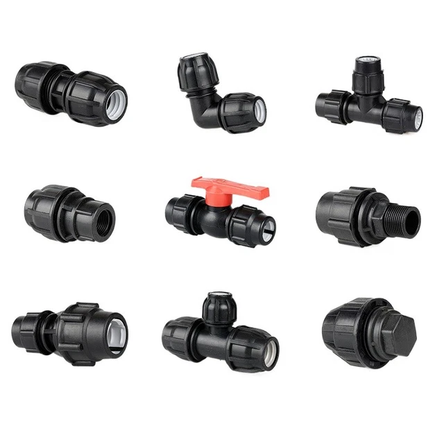 MegaHaustechnik PP-Klemmverbinder Reduzierend – 32mm Auf 20mm Für PE-Rohr, Trinkwassergeeignet, UV-beständig