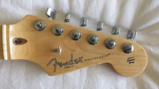 Fender American Professional Stratocaster Strat Neck w/ Tuners, String Tree 2017 Fender American Professional Stratocaster Strat Neck w/ Tuners, String Tree 2017