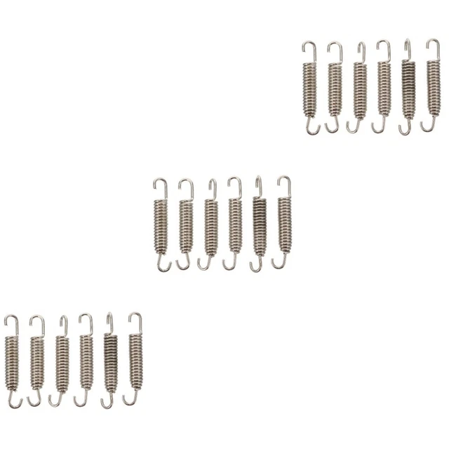 18 Pcs Spring Stainless Steel Heavy Duty Springs Motorbike Tension Swivel