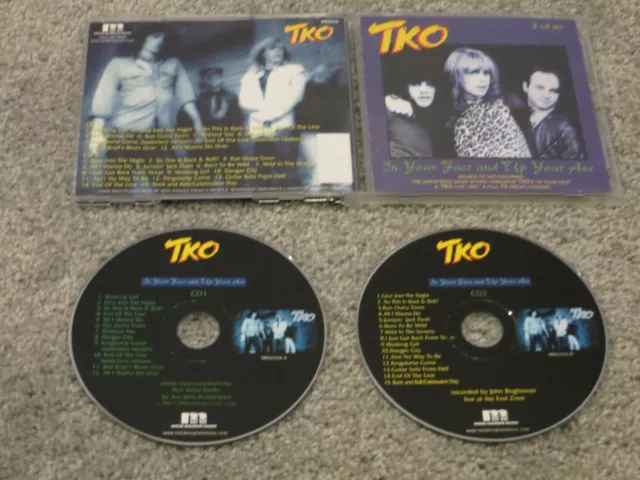 TKO - In Your Face and Up Your Ass 2 CD SET 2001 METAL MAYHEM OOP NEAR MINT RARE