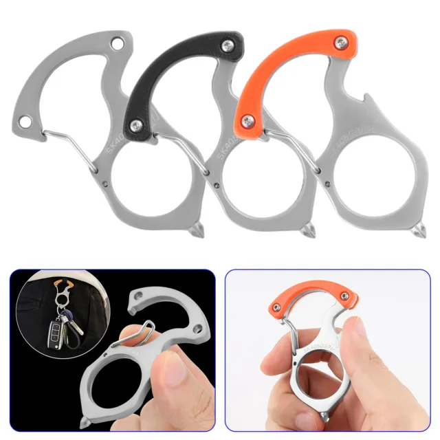 Metal Belt Clip Hook Hipster Keychain Keyring Key Fob Wallet Holder Chain Ring