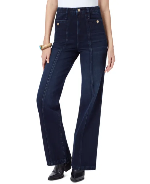 Sam Edelman Women's Codie High-Rise Wide-Leg Jeans