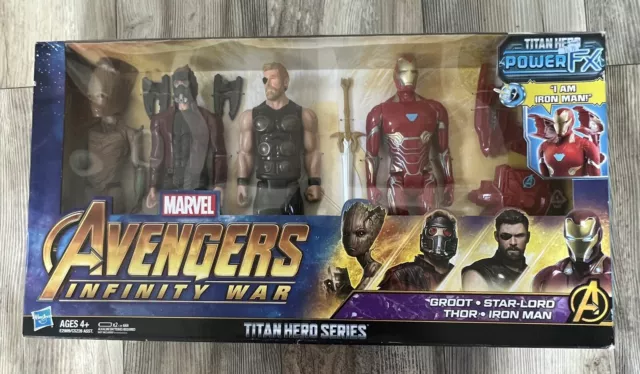 Titan Hero Series Avengers Infinity War Power FX - Iron Man Thanos Thor