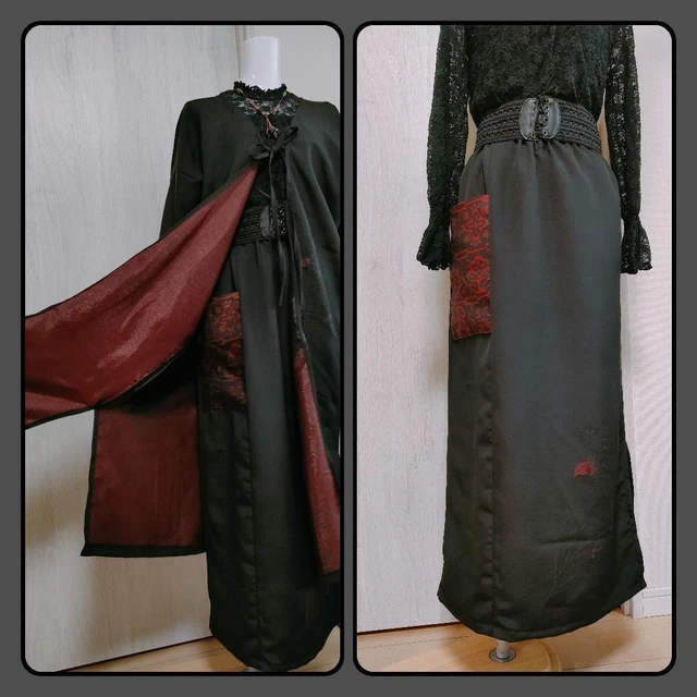 Kimono Remake Half Sleeve Coat And Narrow Skirt