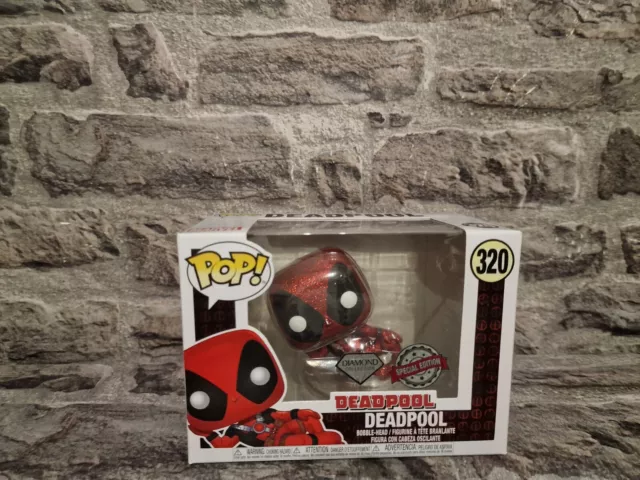 Funko Pop Deadpool 320 Diamond  Glitter Collection  Special Edition Pop! Figur ☆