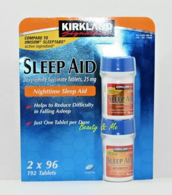 Kirkland Signature SLEEP AID 192 Tablets ** Compare to Unisom **